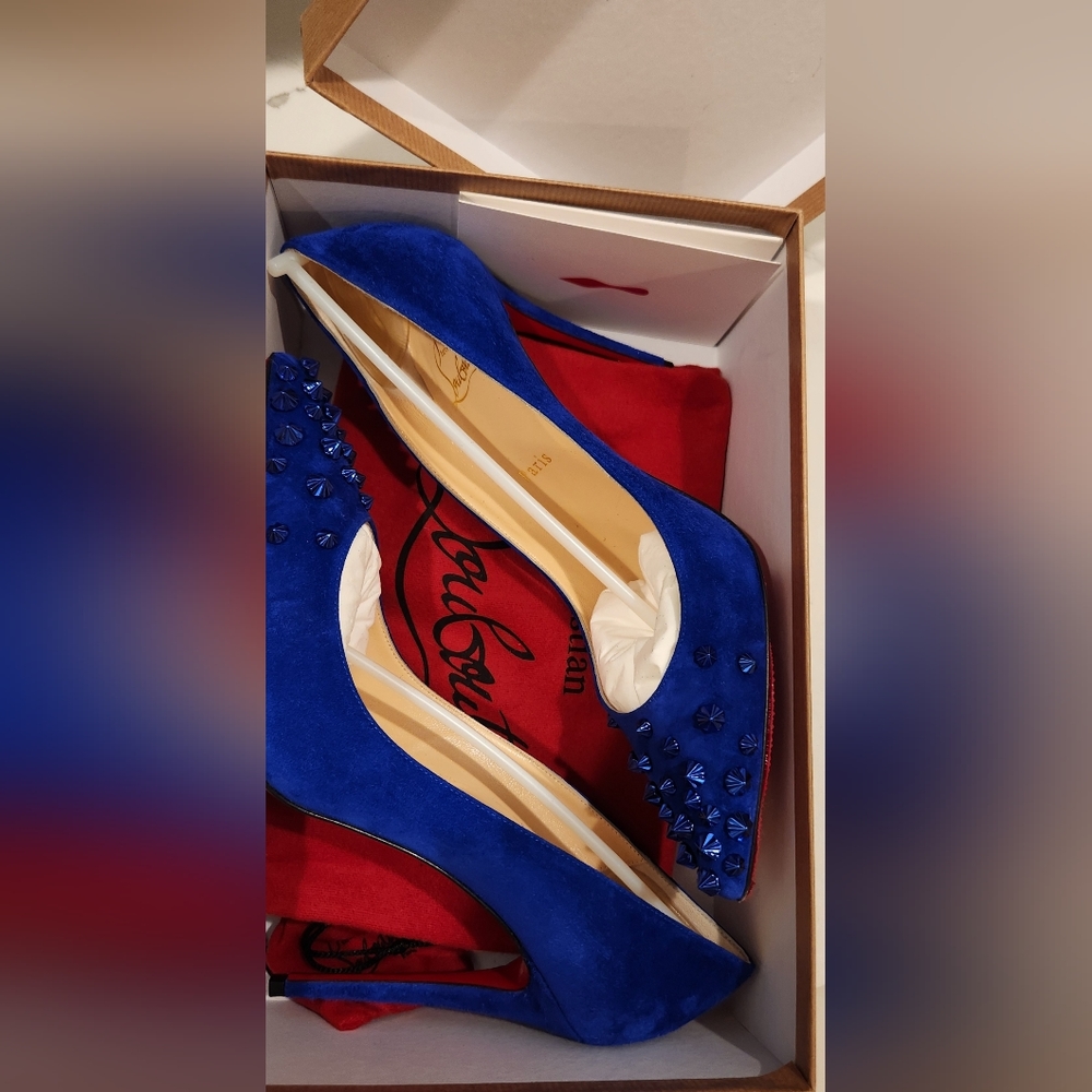 Christian Louboutin Veau Velours Drama pumps 100 Size 38.5 or 9 - Picture 16 of 16